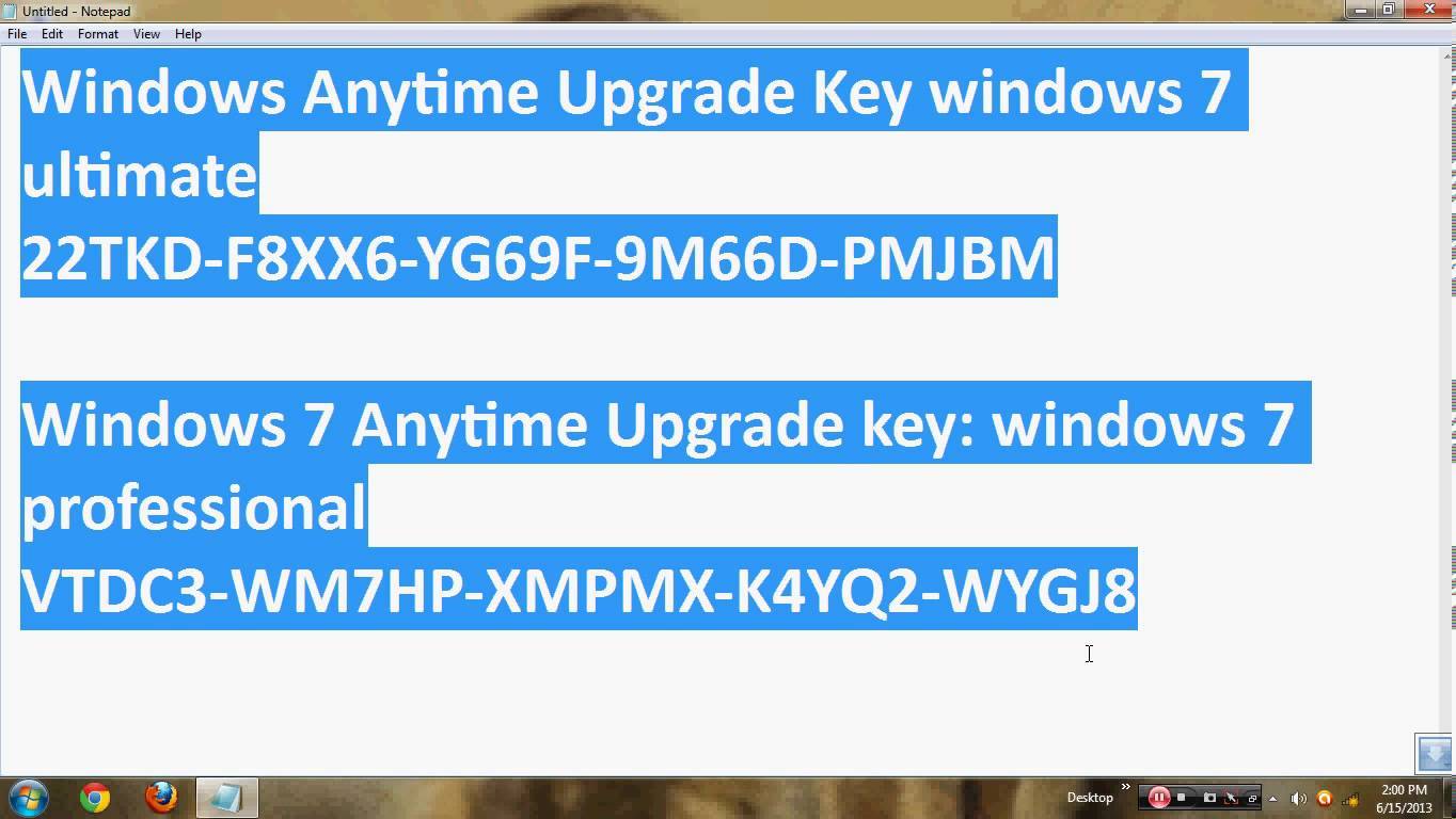 Windows 7 Serial Key For Windows 10