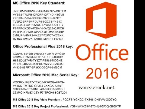 Microsoft word 2016 serial key